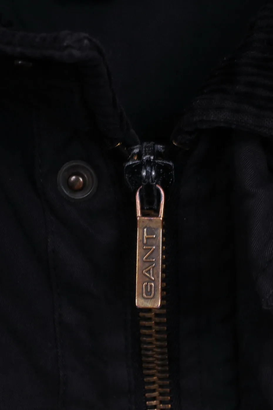 Gant Mens M Jacket Harrington Cotton Black Full Zipper