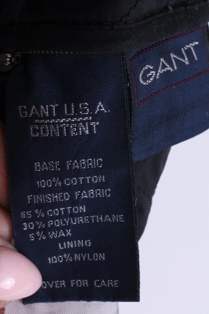 Gant Mens M Jacket Harrington Cotton Black Full Zipper