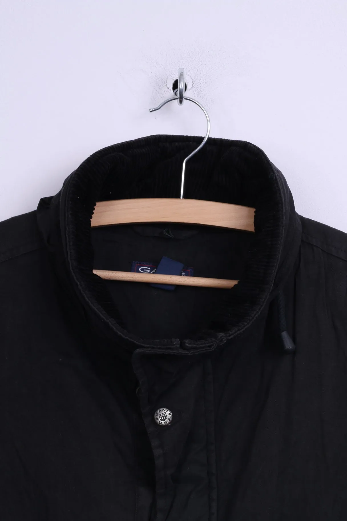 Gant Mens M Jacket Harrington Cotton Black Full Zipper