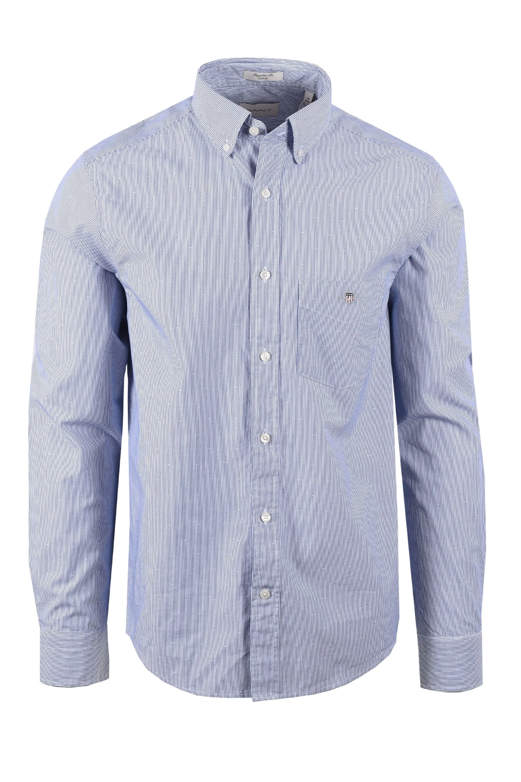 Gant Reg Dobby Dot Stripe Shirt College Blue