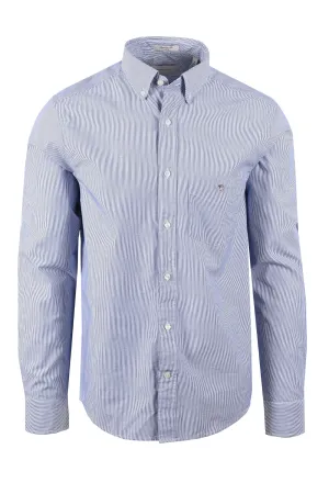 Gant Reg Dobby Dot Stripe Shirt College Blue