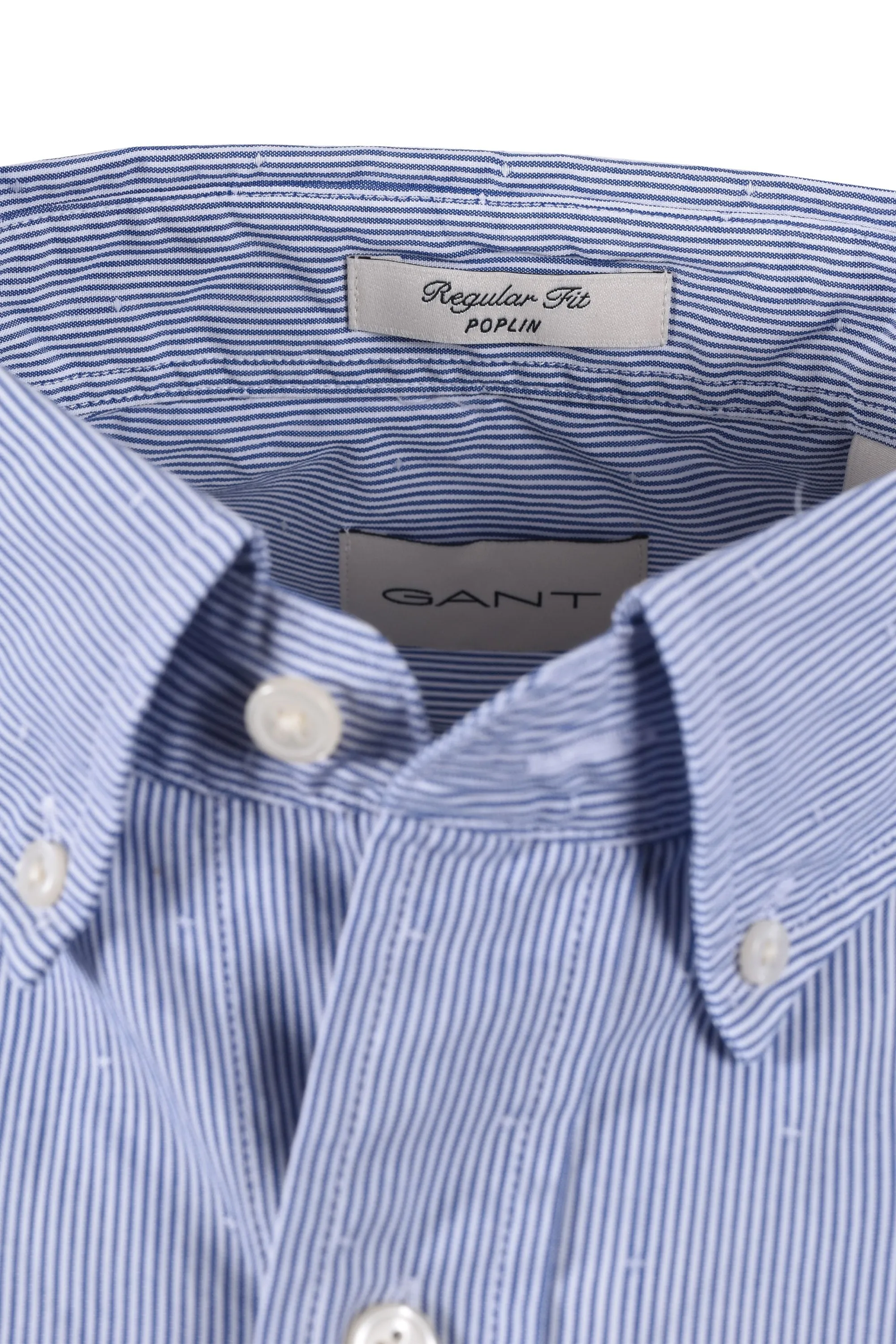 Gant Reg Dobby Dot Stripe Shirt College Blue
