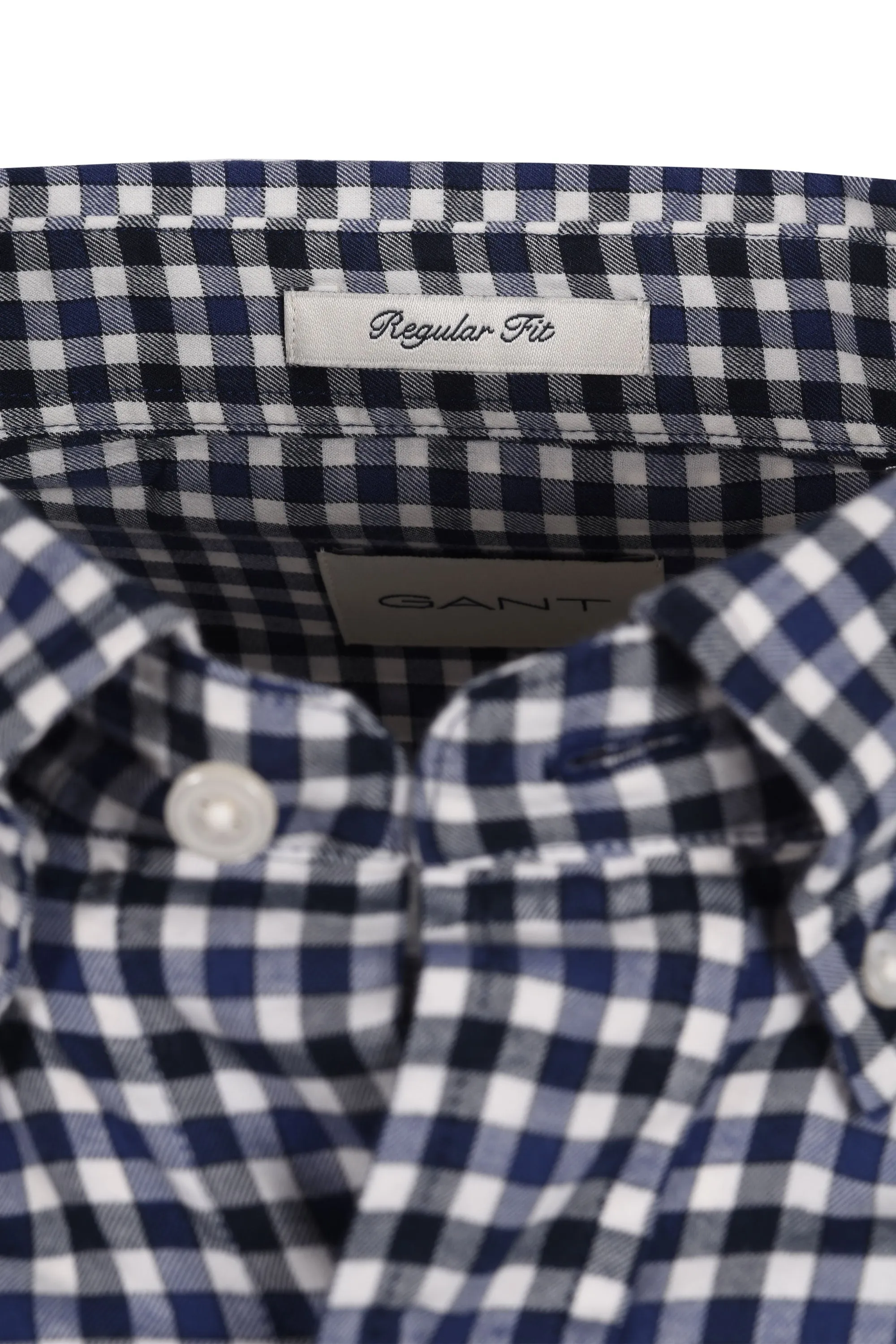 Gant Reg Light Twill Gingham Shirt Sailor Navy