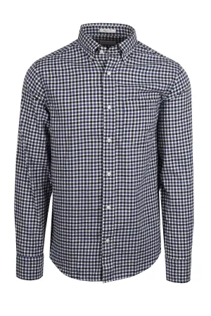 Gant Reg Light Twill Gingham Shirt Sailor Navy