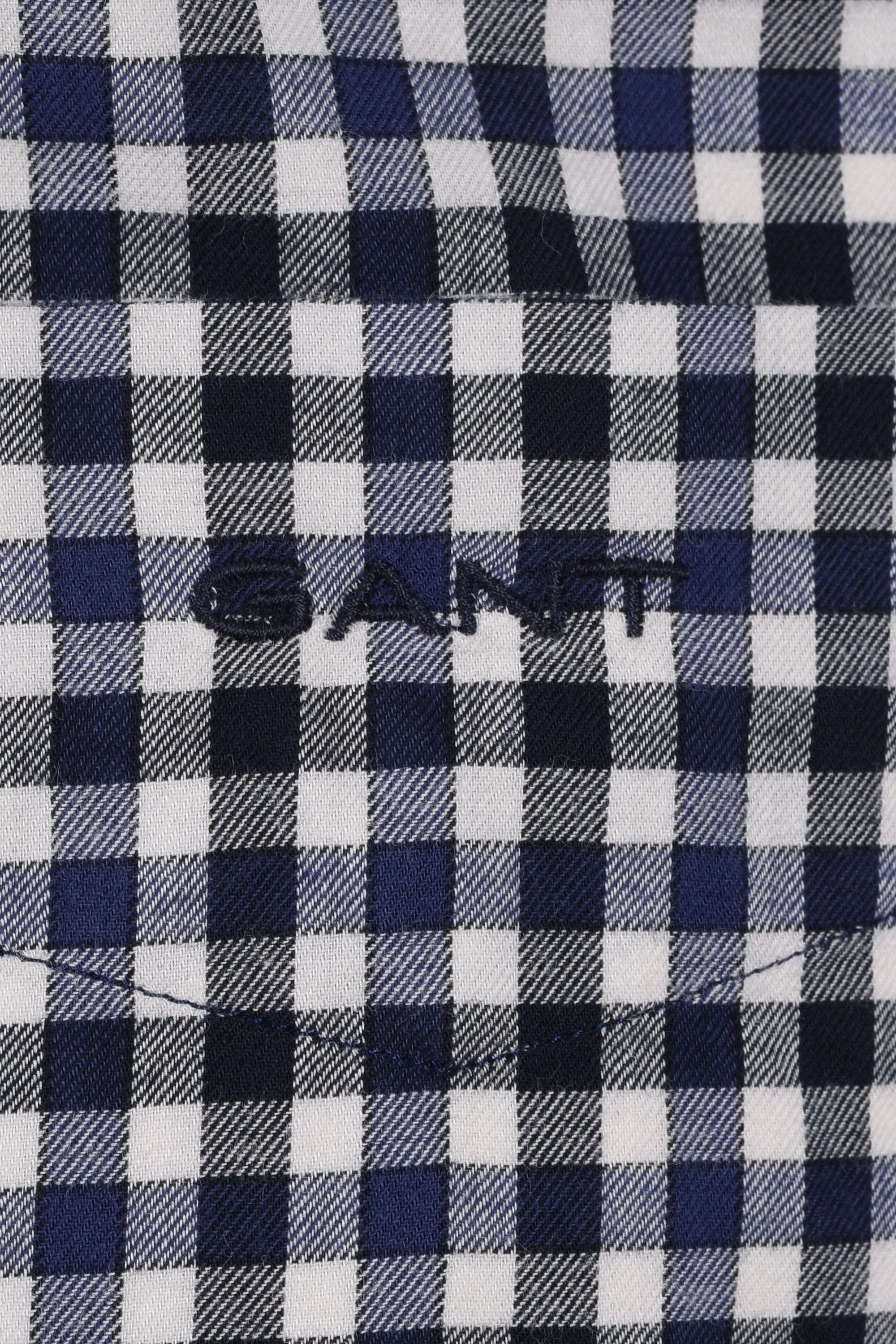 Gant Reg Light Twill Gingham Shirt Sailor Navy