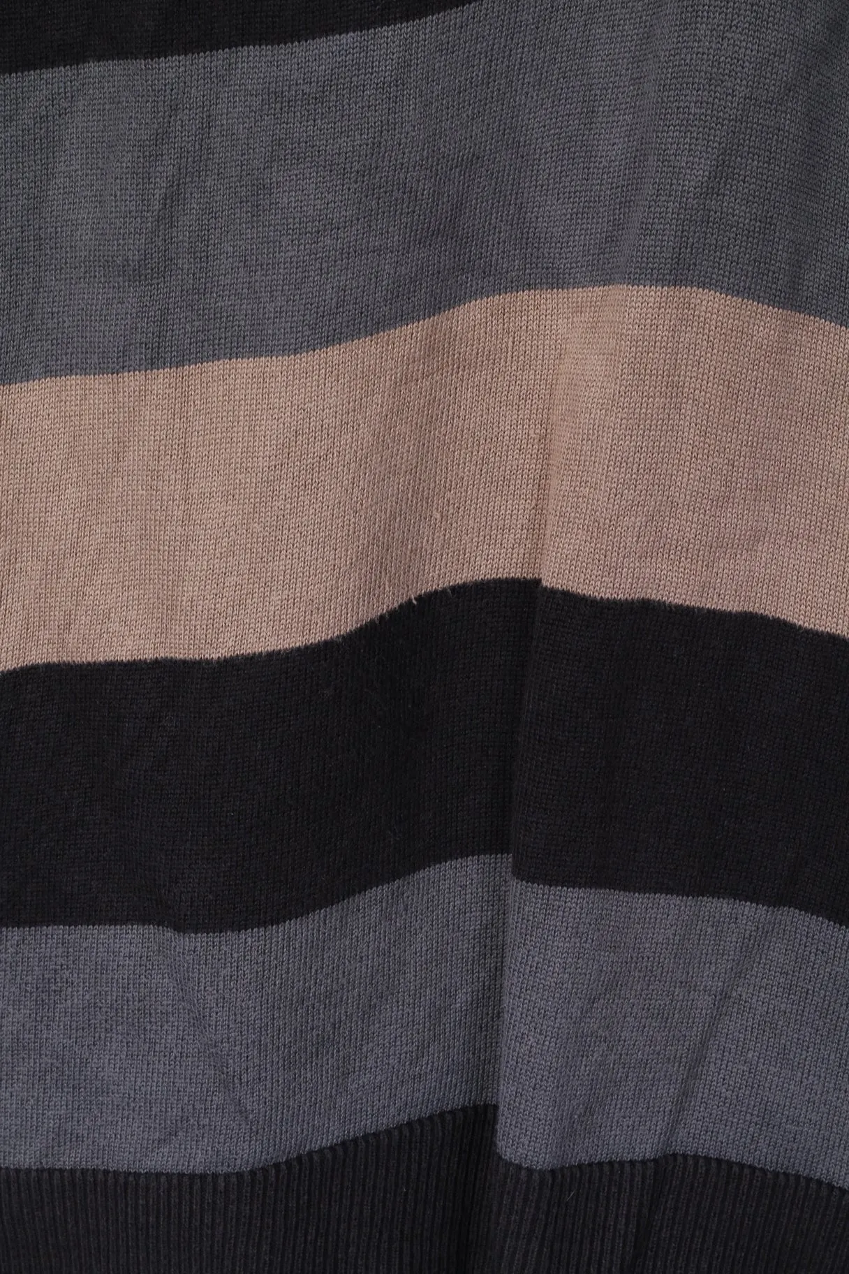 GAP Mens S Polo Shirt Long Sleeve Cotton Striped Dark