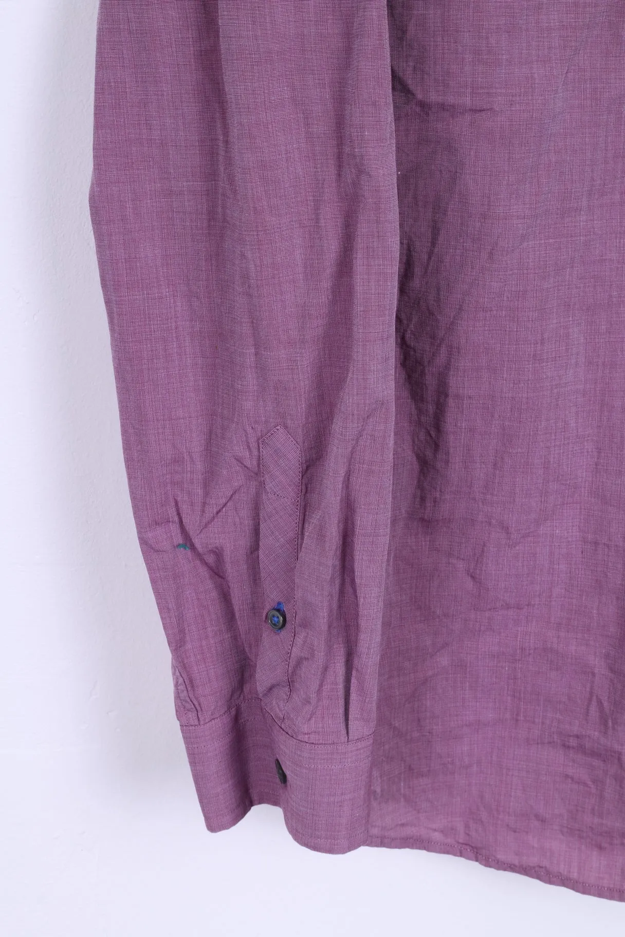 Gap Mens XL Casual Shirt Cotton Violet Slim Fit Long Sleeve