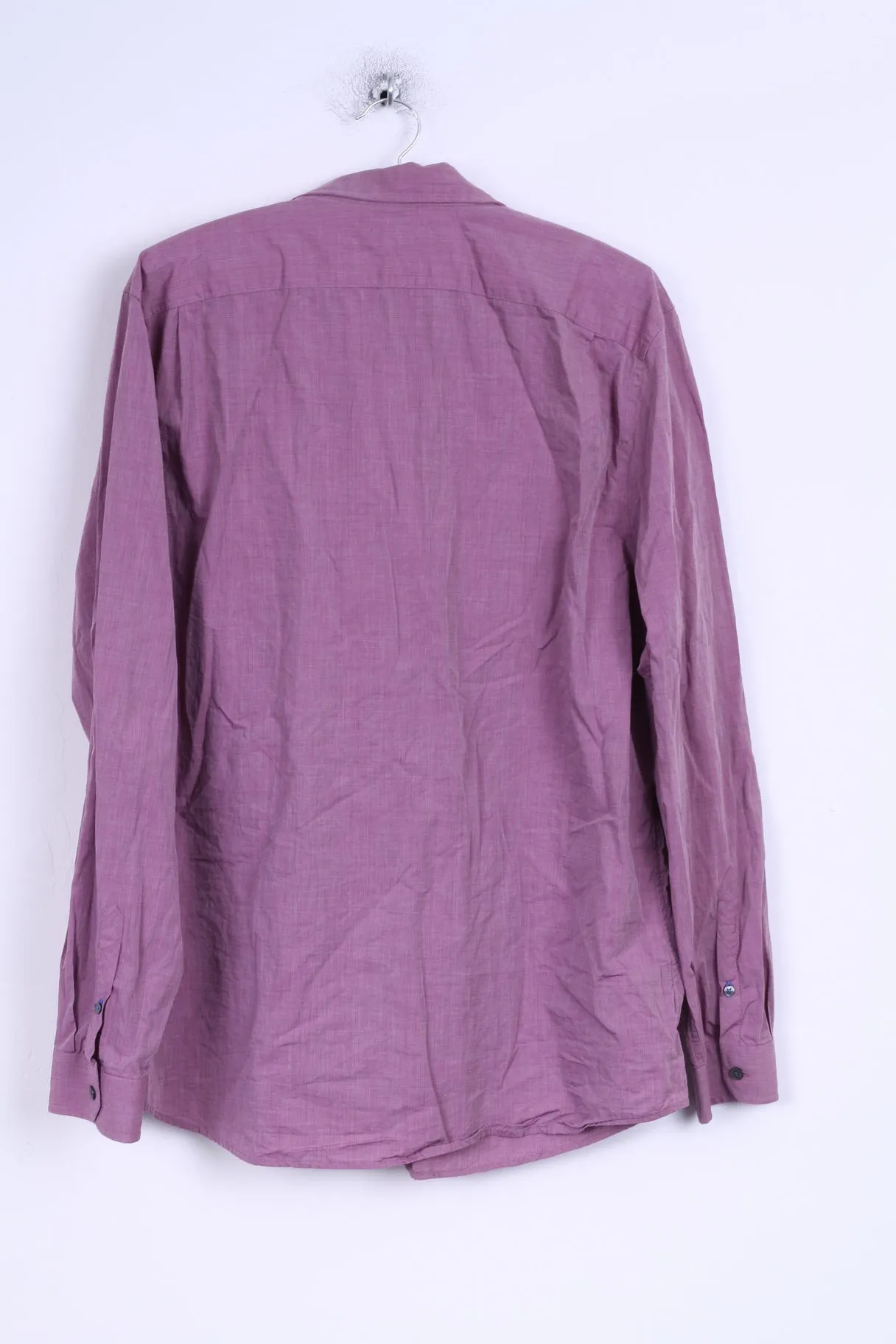 Gap Mens XL Casual Shirt Cotton Violet Slim Fit Long Sleeve