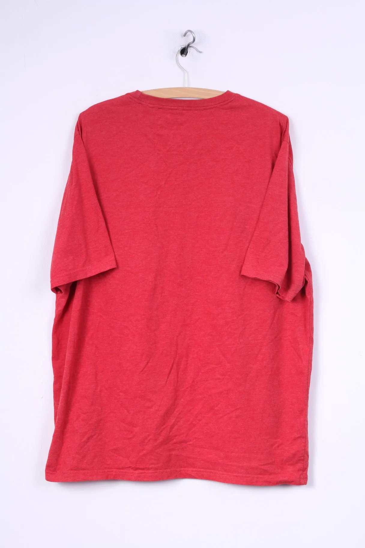 George Mens 2XL T-Shirt Crew Neck Red What's The Worst That Could Happen ? dr Pepper