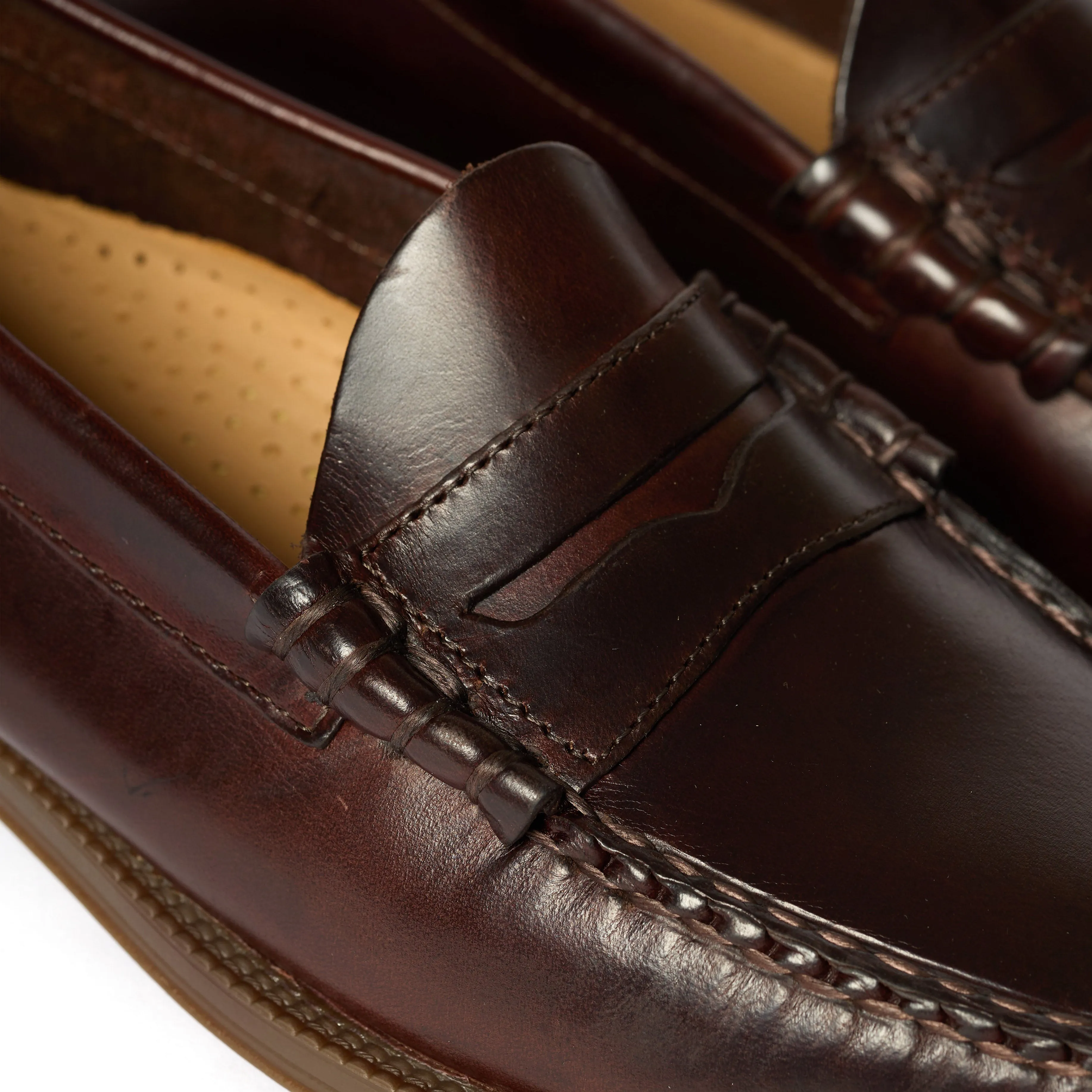 G.H Bass Easy Weejun Larson Pull Up Chocolate Leather