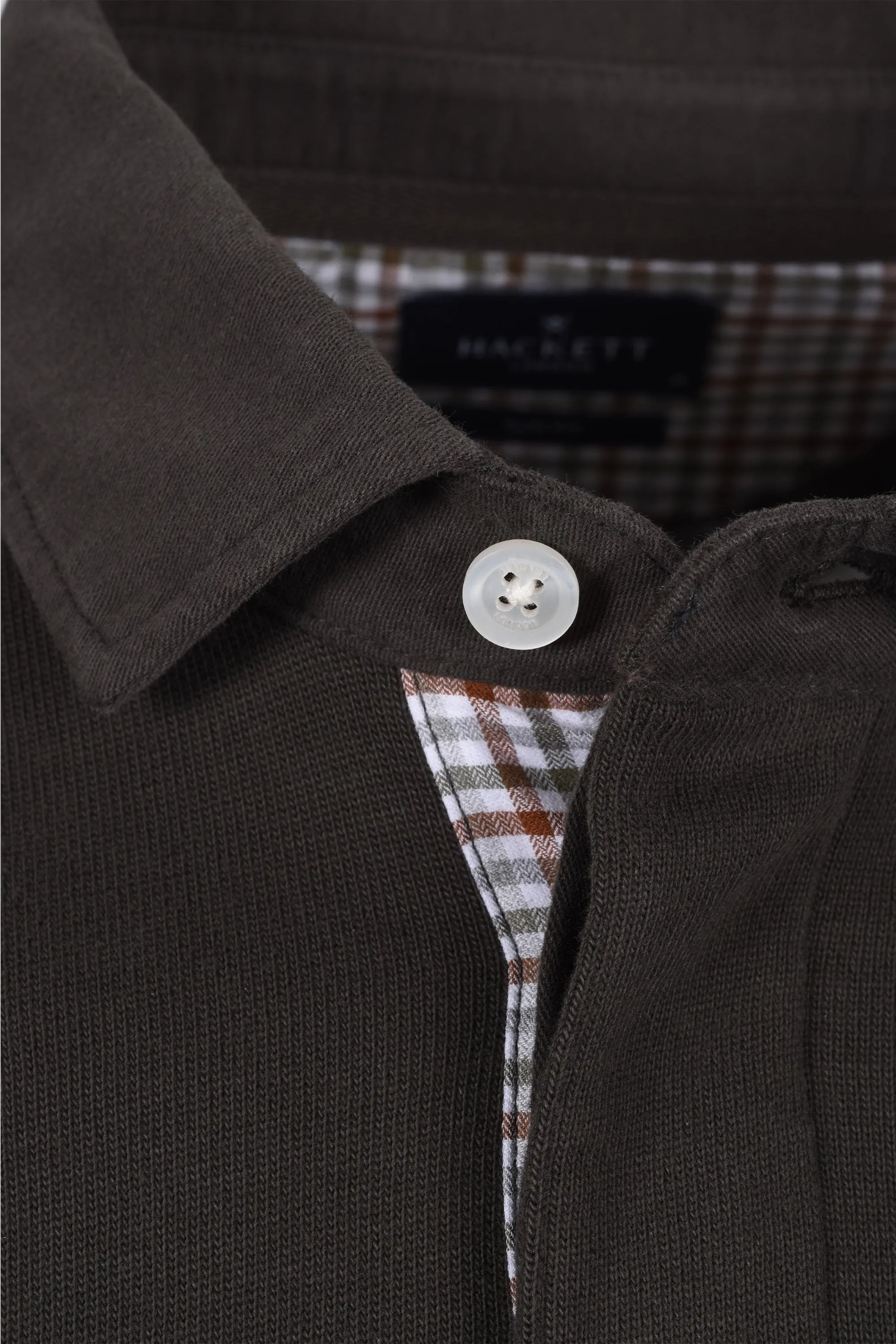 Hackett Woven Trim Rugby Deep Green