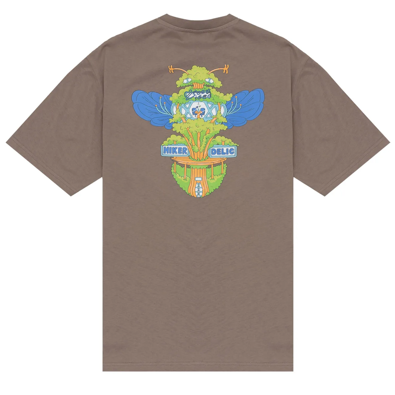 Hikerdelic Bee & Bee SS T-Shirt - Mushroom