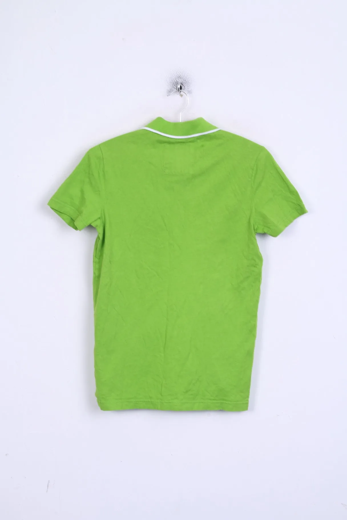 HOLLISTER Mens S Polo Shirt California Cotton Green Short Sleeve