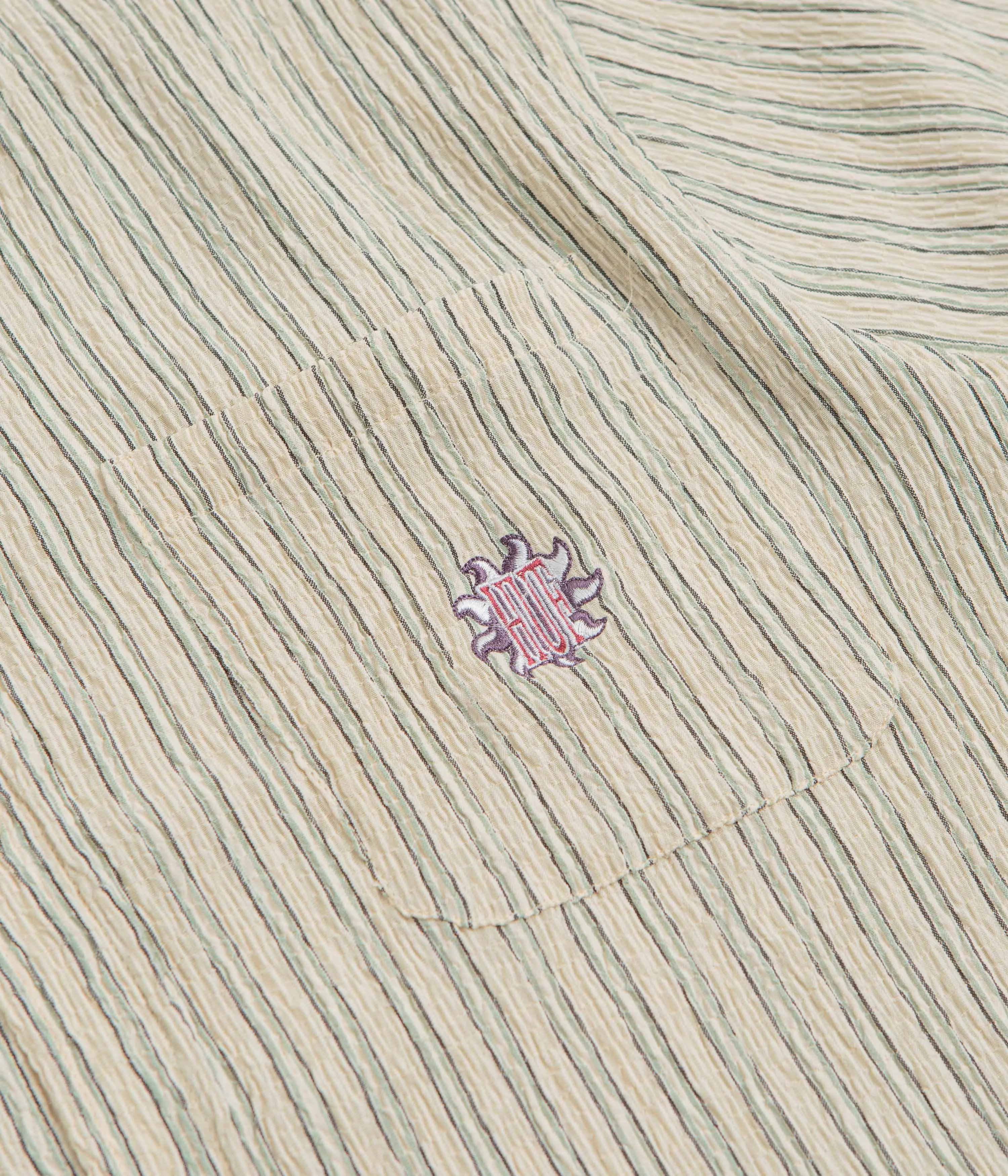 HUF Apollo Striped Short Sleeve Shirt - Natural