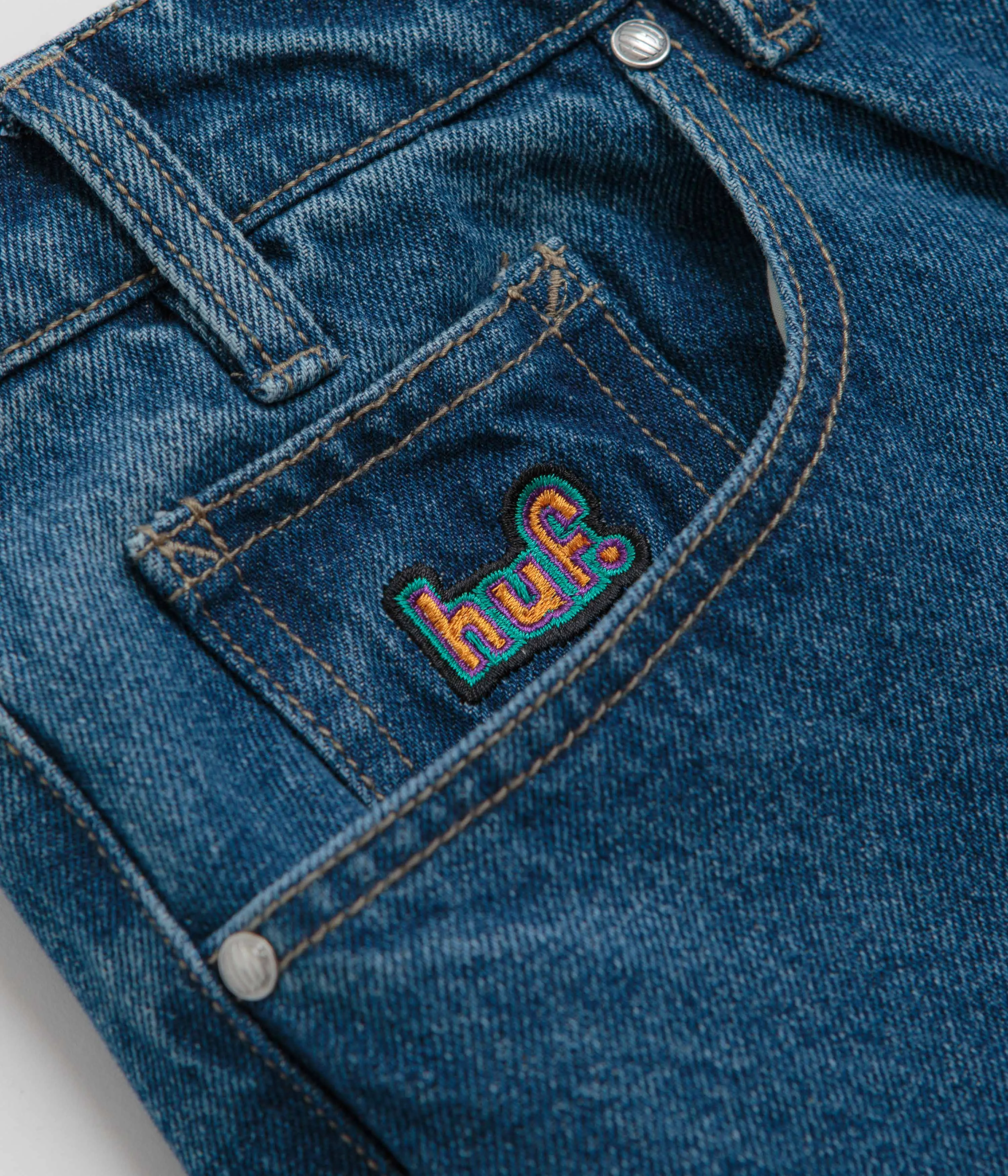 HUF Cromer Jeans - Stone Wash Indigo