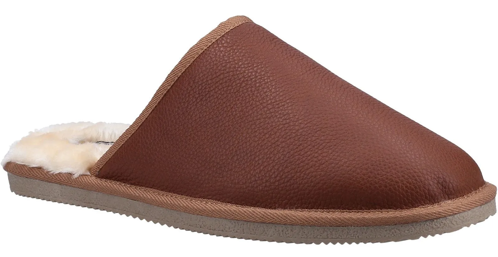 Hush Puppies Coady Mens Leather Slipper