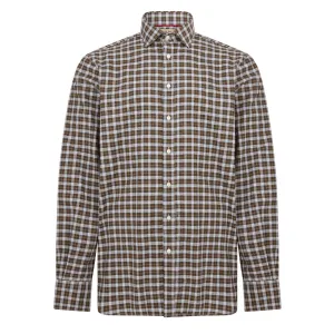 James Purdey Purdey Fit Mid Check Shirt Olive
