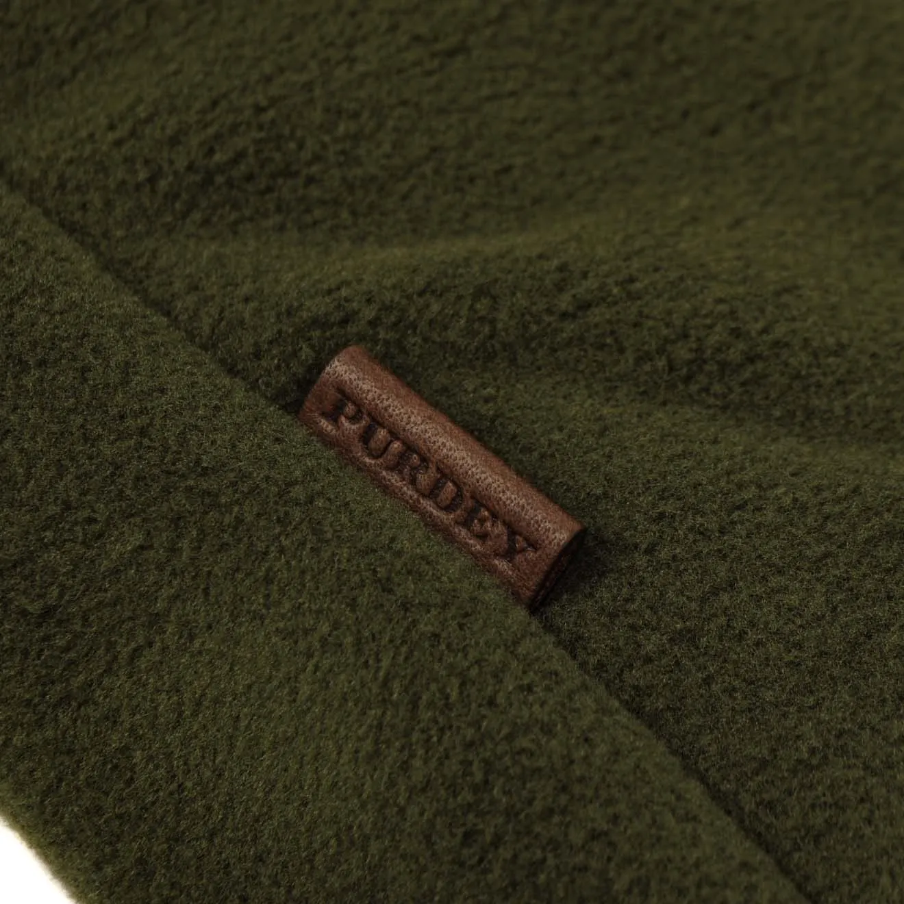 James Purdey Shetland Shooting Fleece Jacket Khaki Green