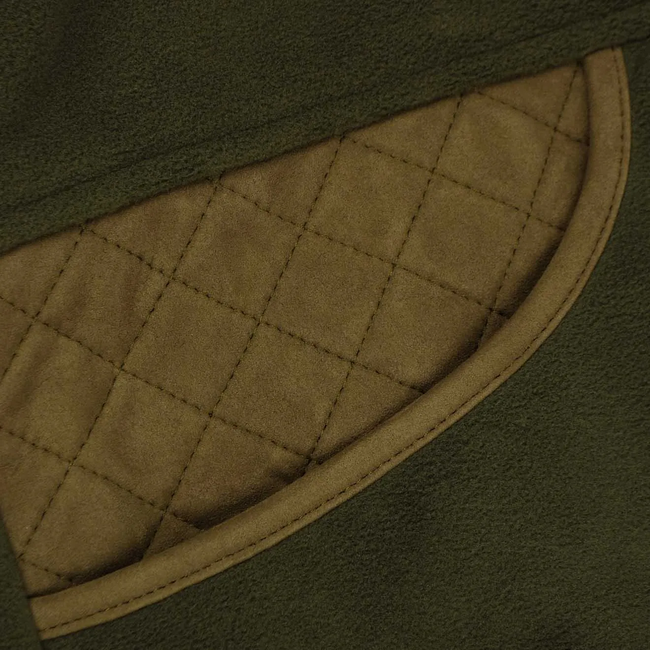 James Purdey Shetland Shooting Fleece Jacket Khaki Green