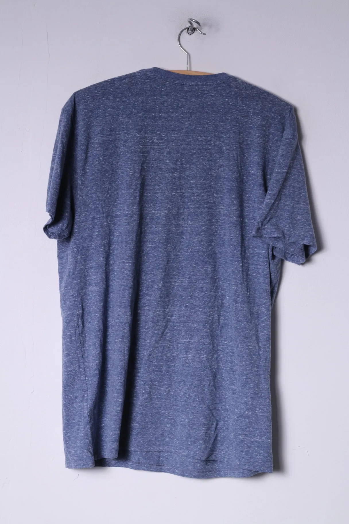 Jean Pascale Mens L T-Shirt Grapic Crew Neck Blue International Moor Bike Manufacturer Modeno LTD-1956