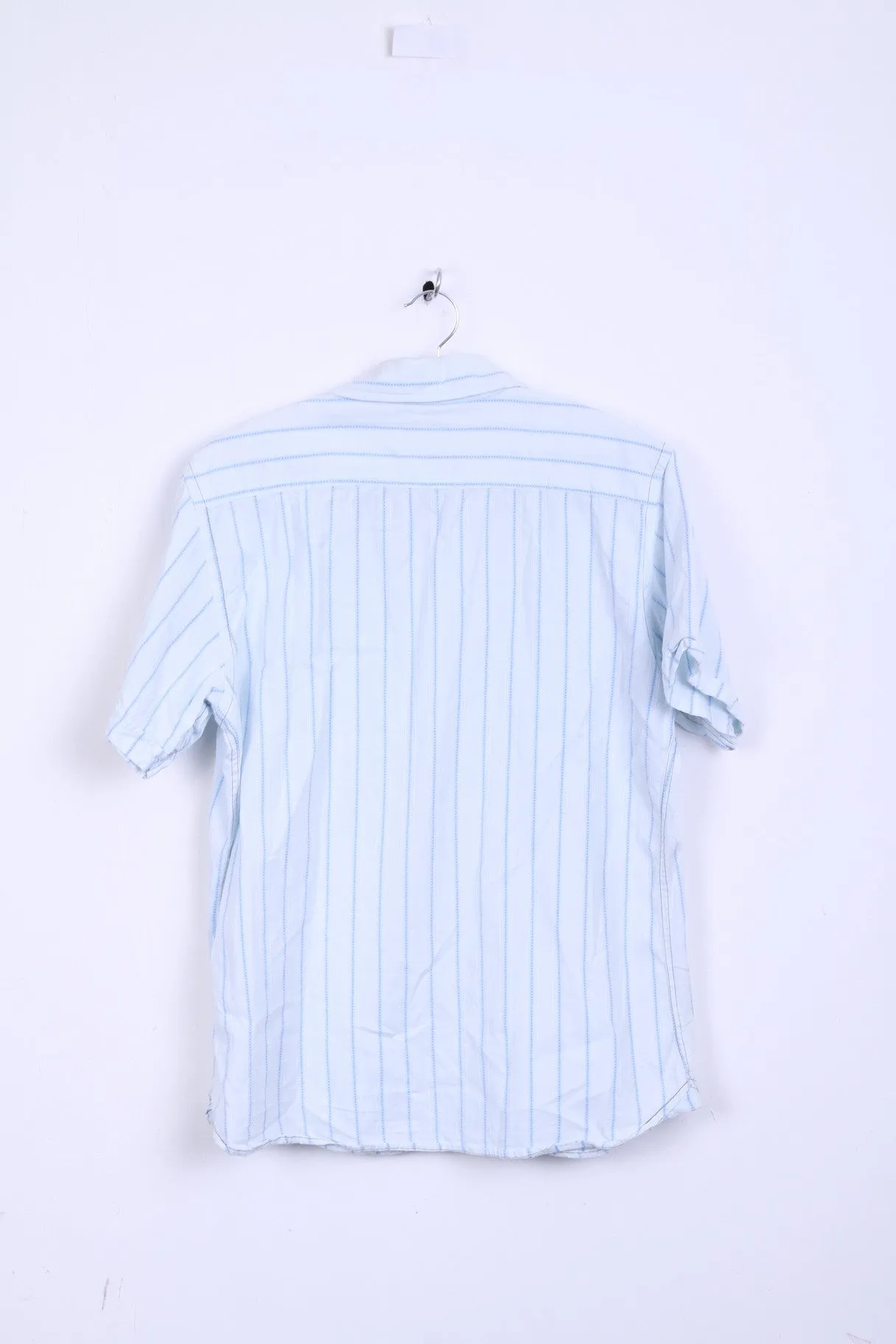 Joe Browns Mens M Casual Shirt Short Sleeve Cotton Striped