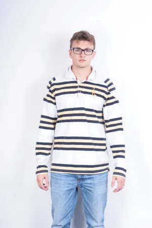 Joules Mens M Polo Shirt Rugby Club Striped Cotton