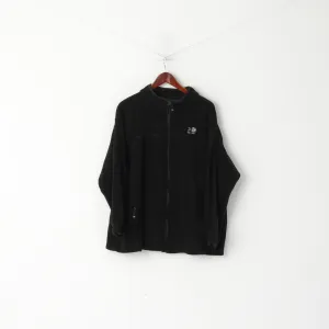 Karrimor Men 4XL Fleece Top Black Mountain Company Full Zipper Active Sport Top