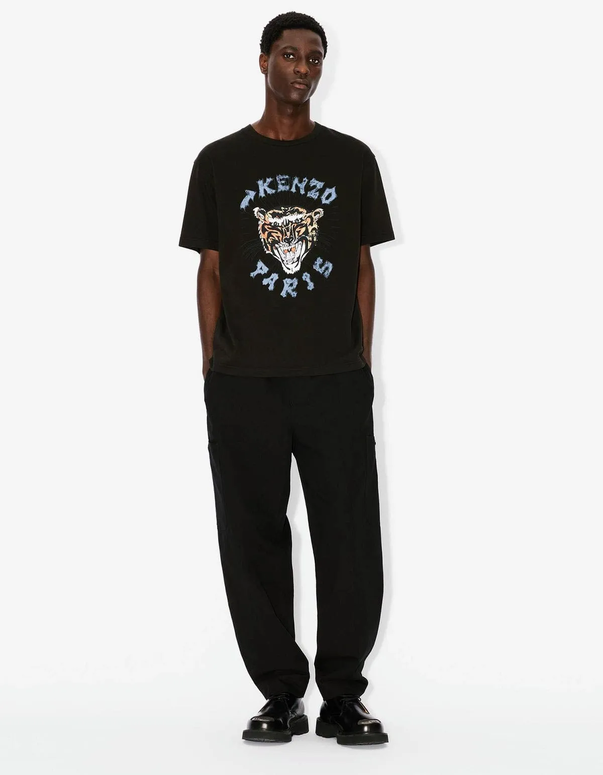Kenzo Black Cargo Joggers