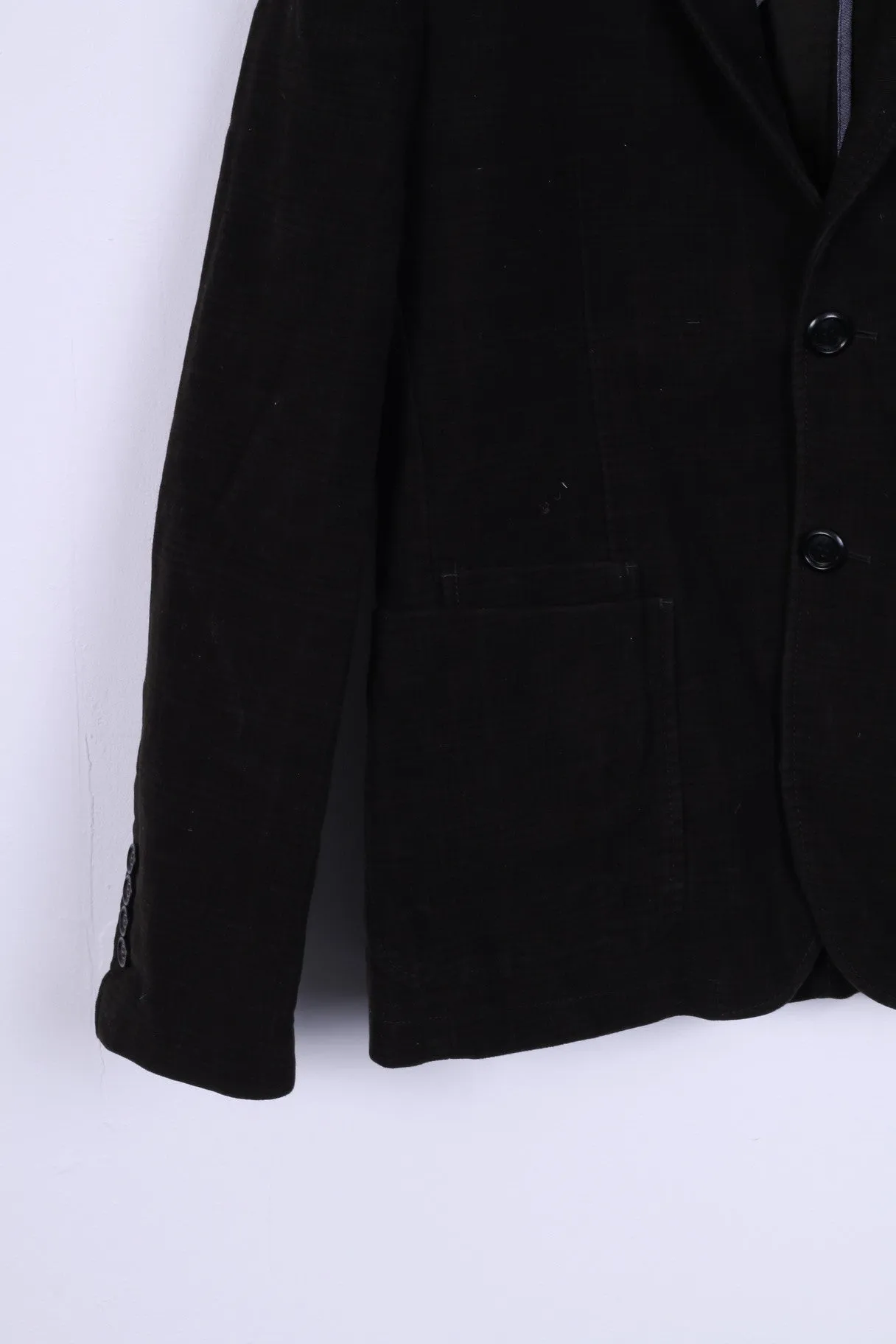 Kruder Division Mens S Jacket Fruder KRDR Fit SLim Brown Cotton Blazer
