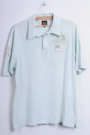 La Martina Mens 2XL Polo Shirt Australia Mint Cotton Top