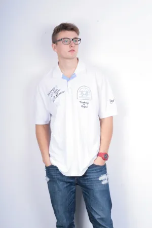 La Martina Mens 3XL Polo Shirt White Argentino Buenos Aires Cotton