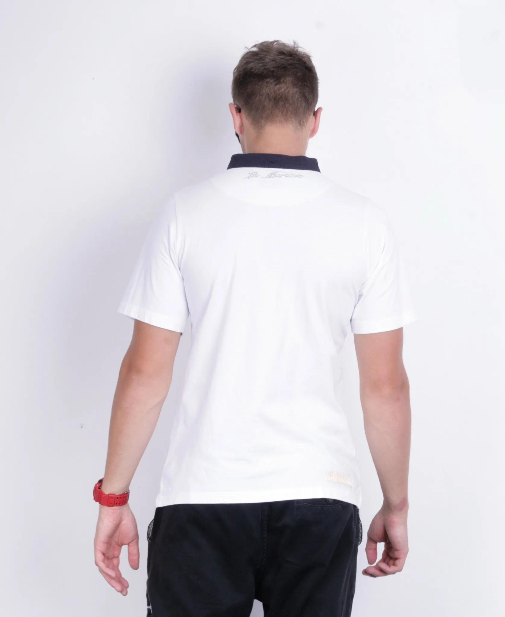 La Martina Mens XXL Shirt White Coronation Short Sleeve Cotton