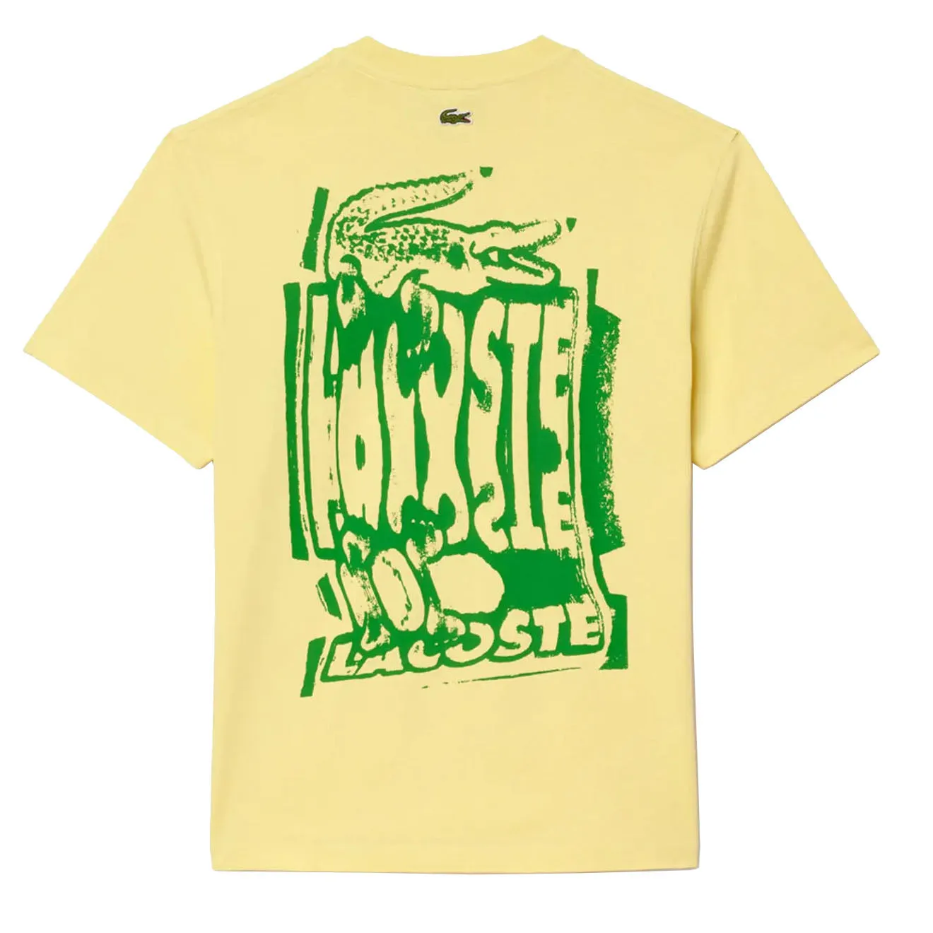 Lacoste Crocodile Blur Graffiti S/S Tee Yellow