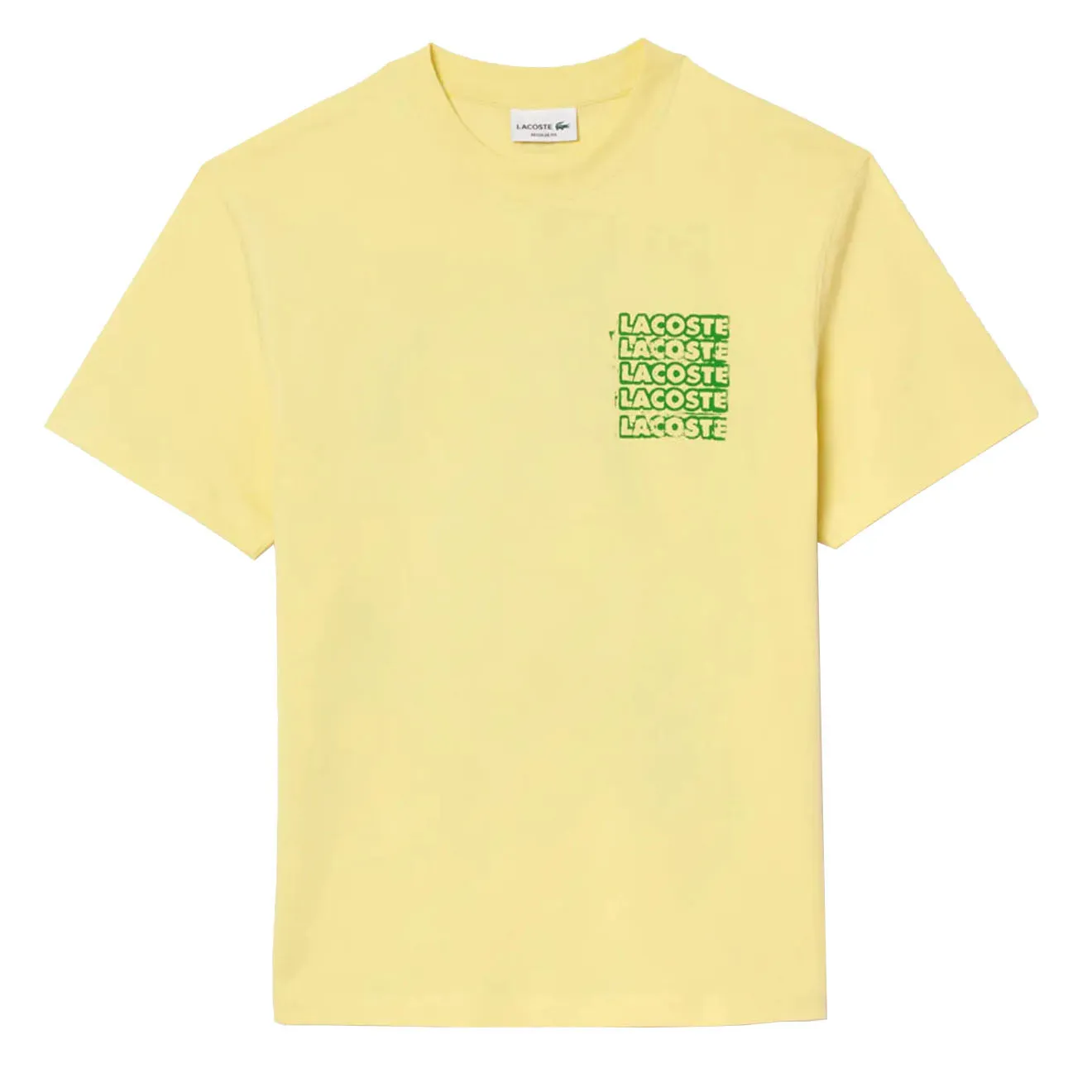 Lacoste Crocodile Blur Graffiti S/S Tee Yellow