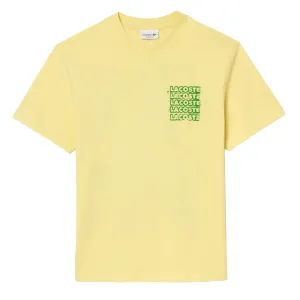 Lacoste Crocodile Blur Graffiti S/S Tee Yellow
