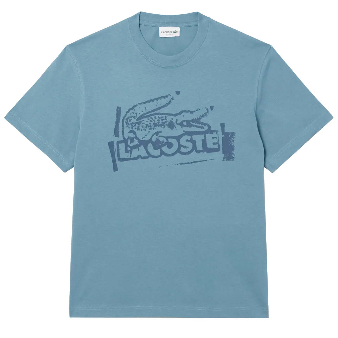 Lacoste Crocodile Graffiti S/S Tee Blue