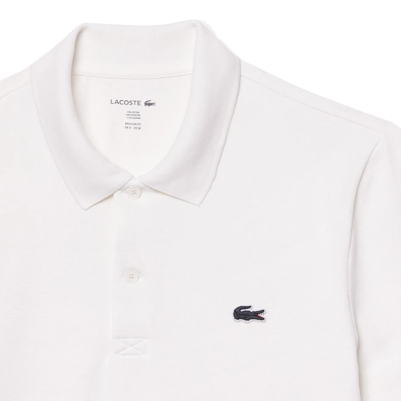 Lacoste Regular Fit Cotton Polo Shirt White