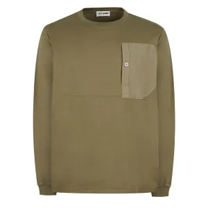 Left Hand L/S Pocket Tee Olive