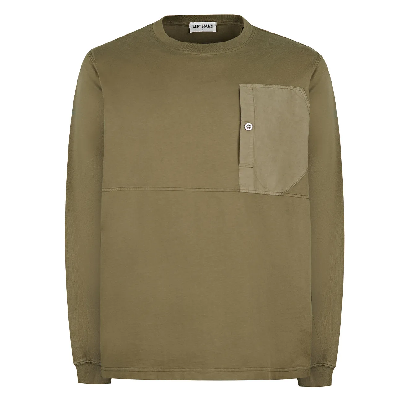 Left Hand L/S Pocket Tee Olive