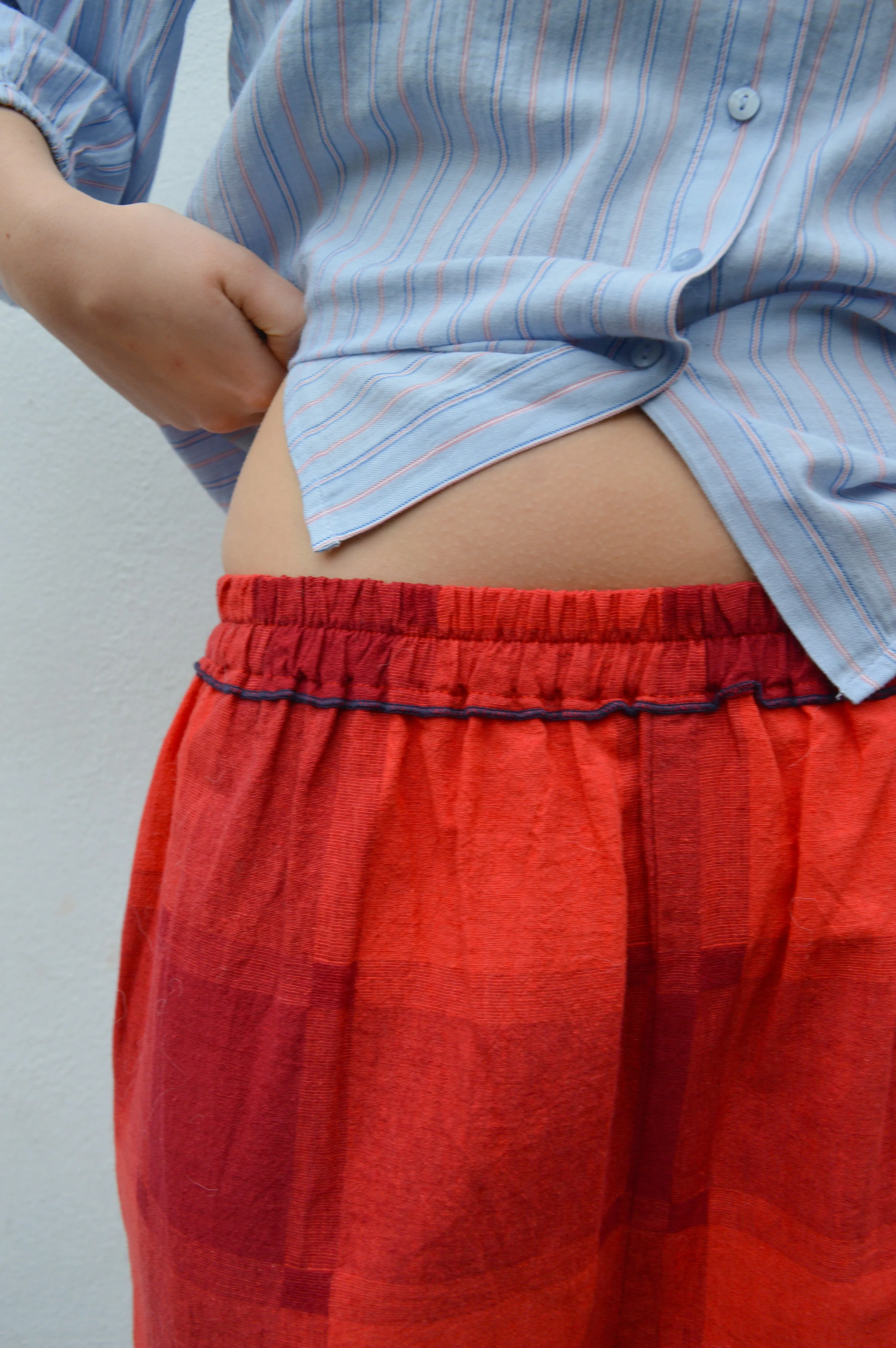 L.F. Markey Eamon Red Gingham Trousers