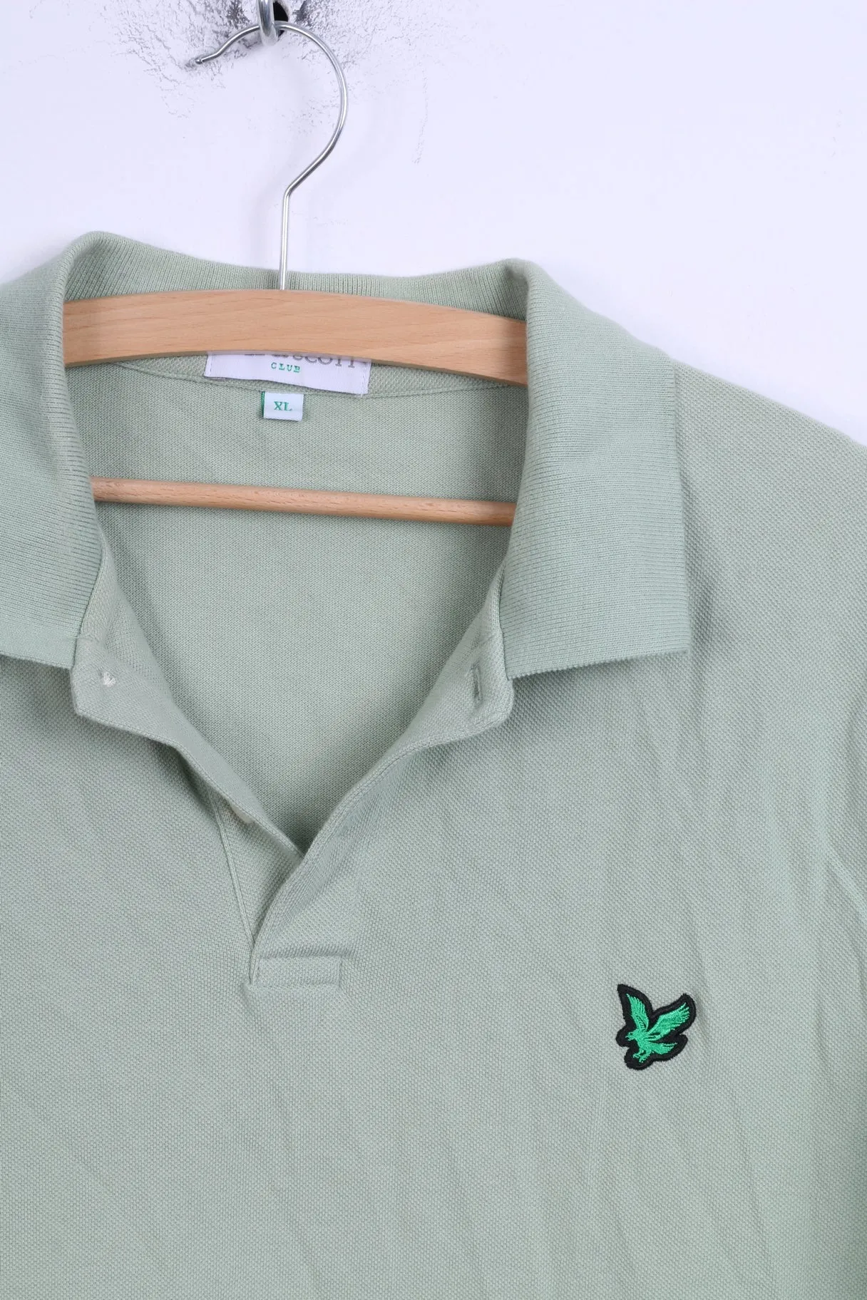 Lyle & Scott Club Mens XL Polo Shirt Cotton Mins Detailed Buttons Stretch