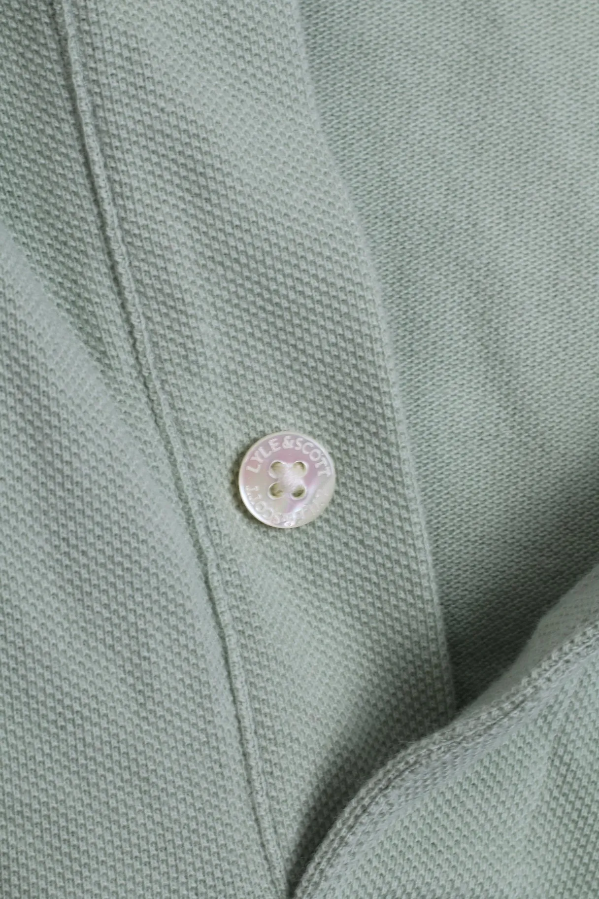 Lyle & Scott Club Mens XL Polo Shirt Cotton Mins Detailed Buttons Stretch