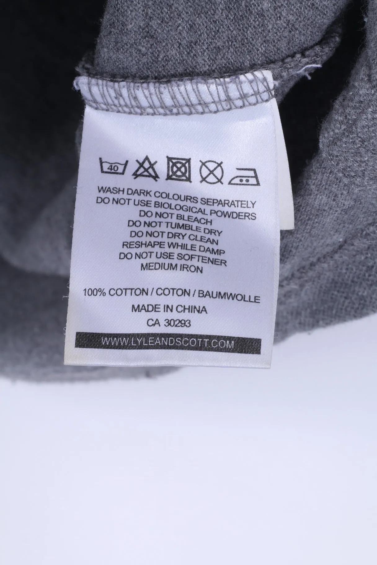Lyle & Scott Mens M (S) Polo Shirt Grey Cotton Scotland Short Sleeve