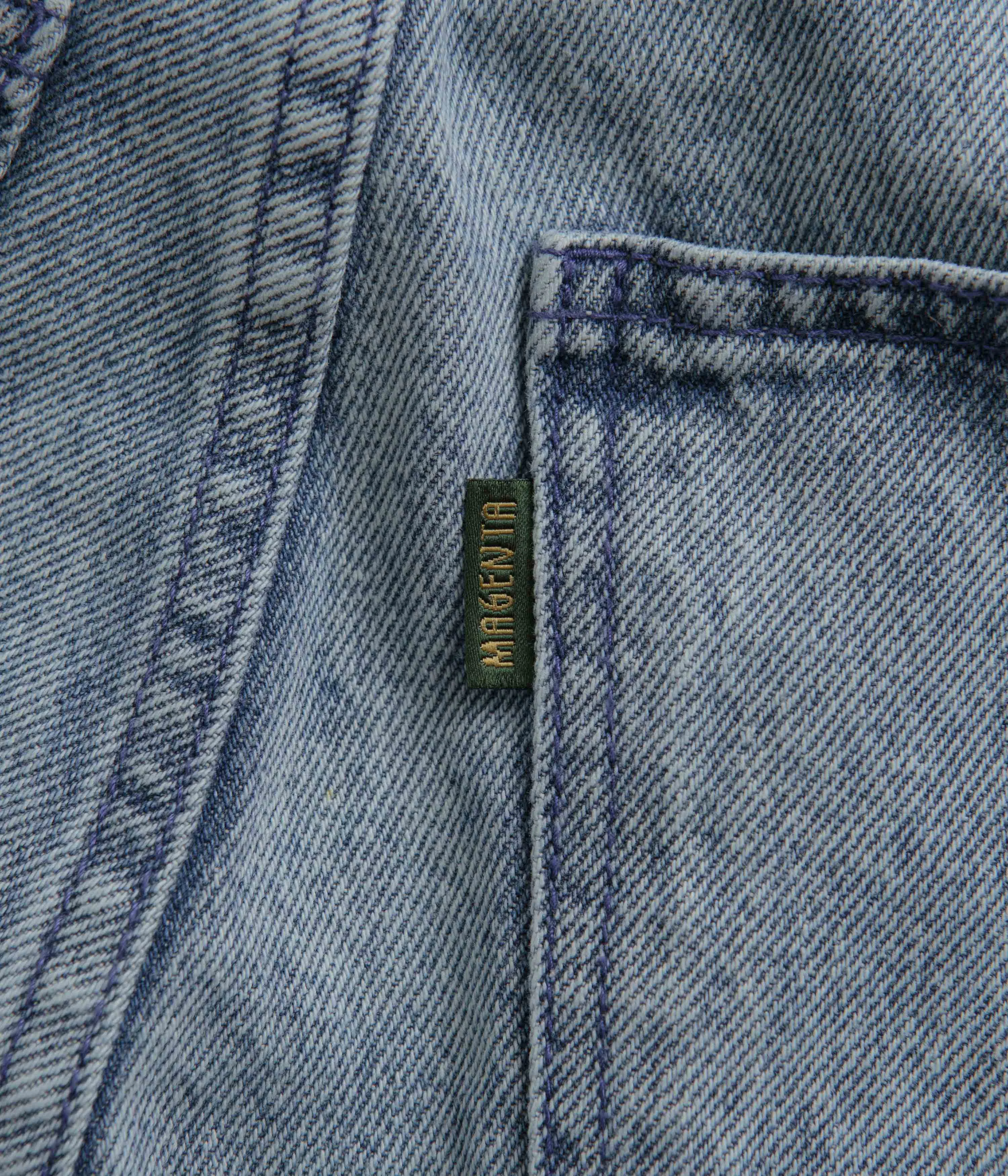 Magenta OG Stitch Jeans - Washed Denim