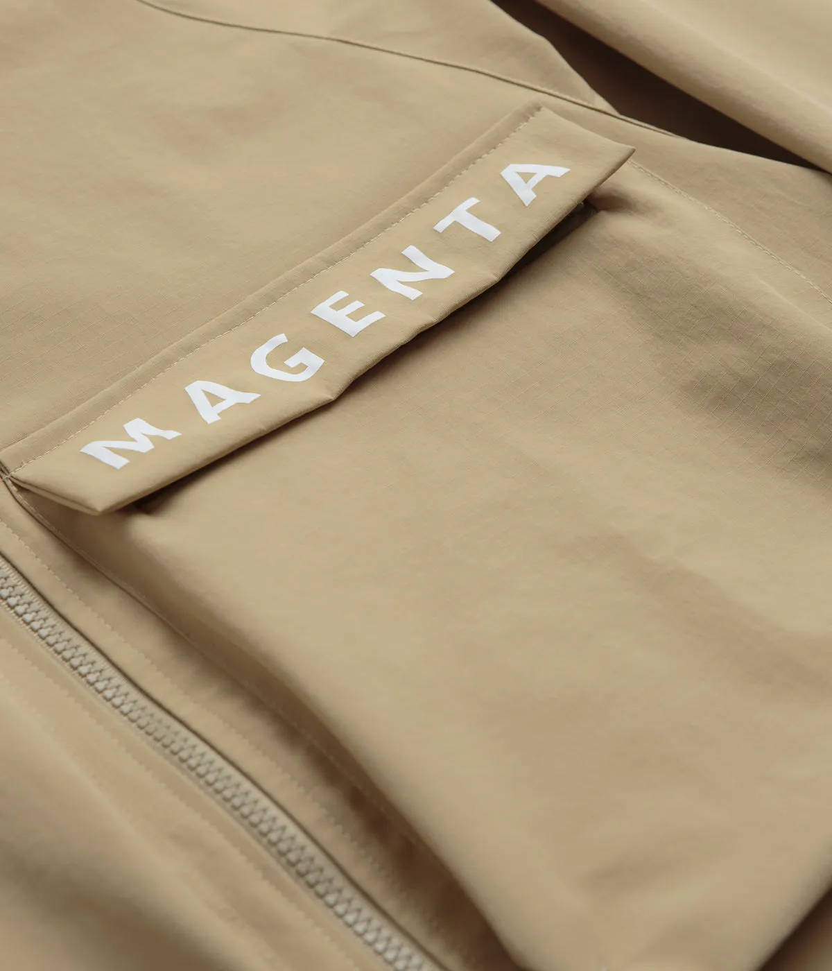 Magenta Storm Parka - Beige