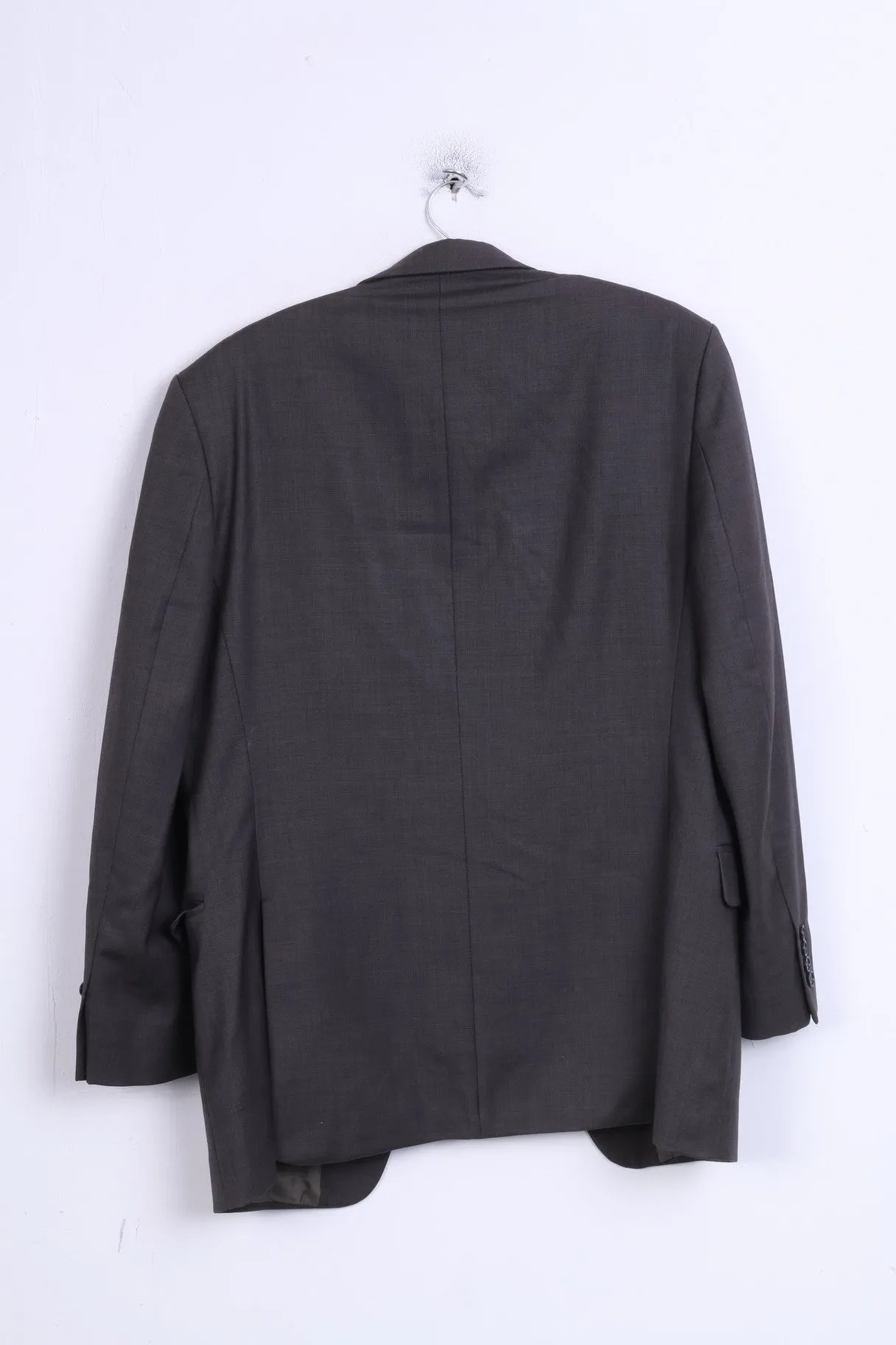 Marks&Spencer Mens 40'' M Blazer Jacket Grey Single Breasted Wool