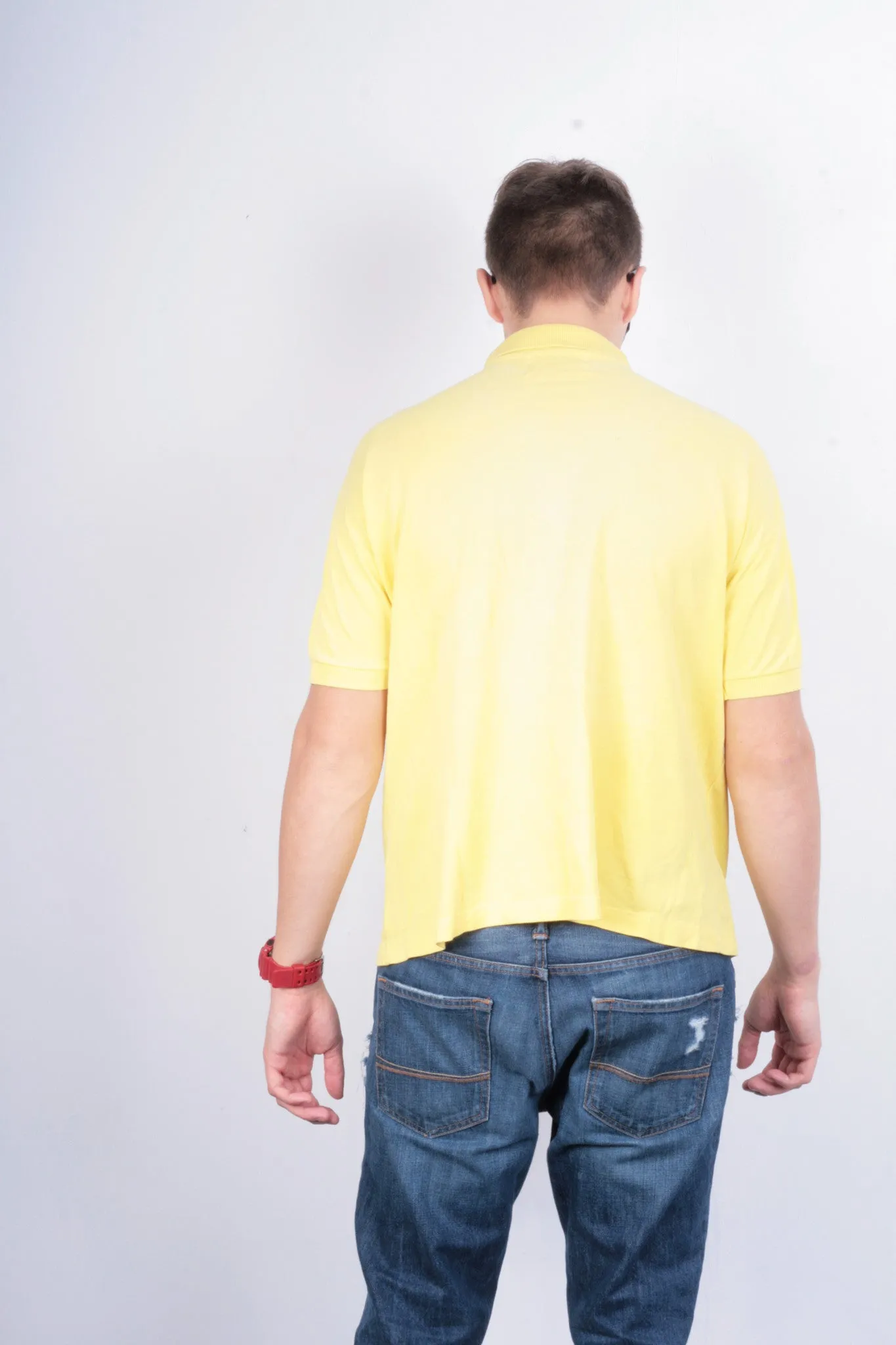 Mauritius Mens XL Polo Shirt Yellow Short Sleeve Cotton