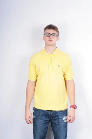 Mauritius Mens XL Polo Shirt Yellow Short Sleeve Cotton