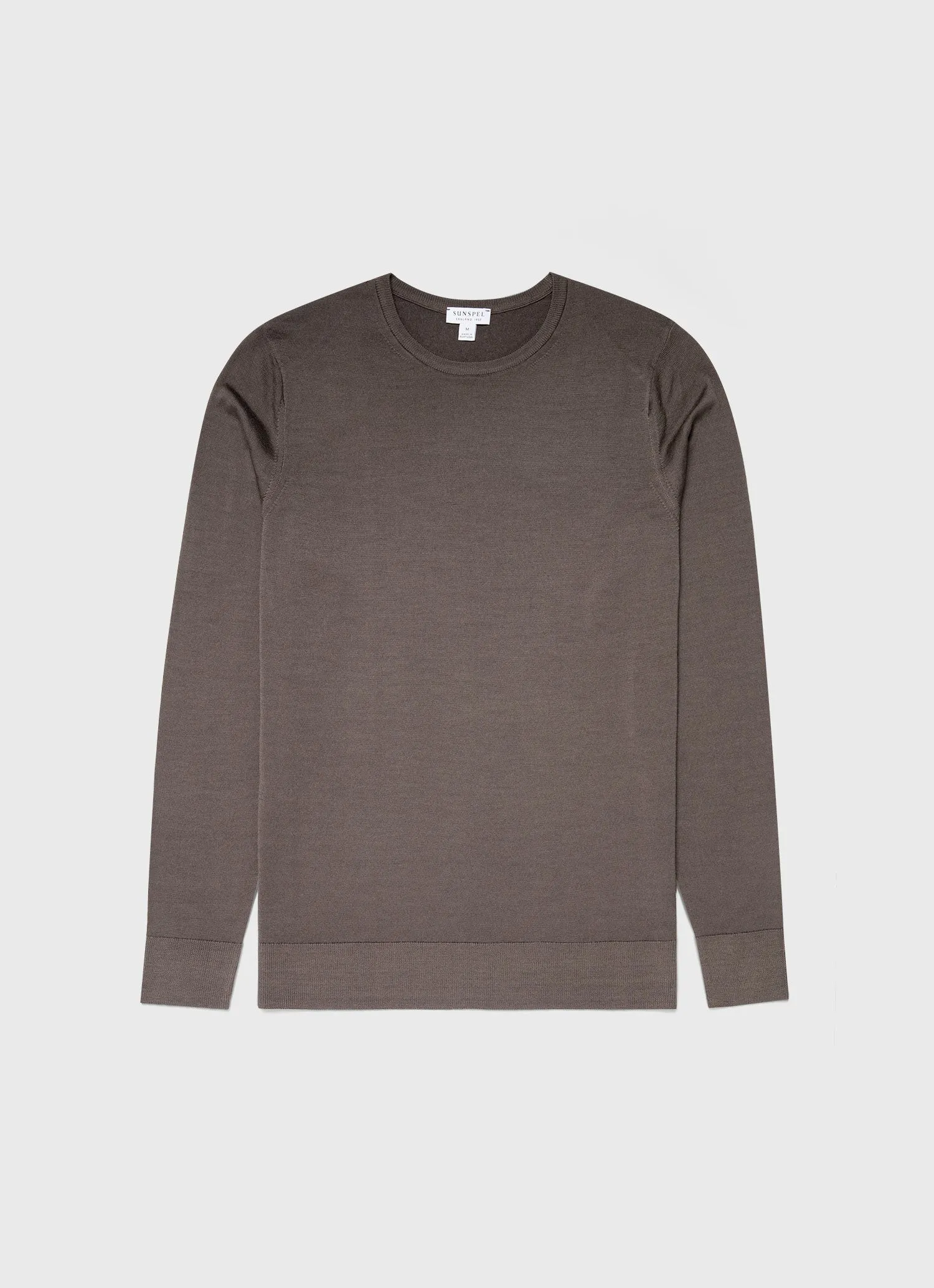 Men's Extra-Fine Merino Crew Neck in Cedar Sunspel