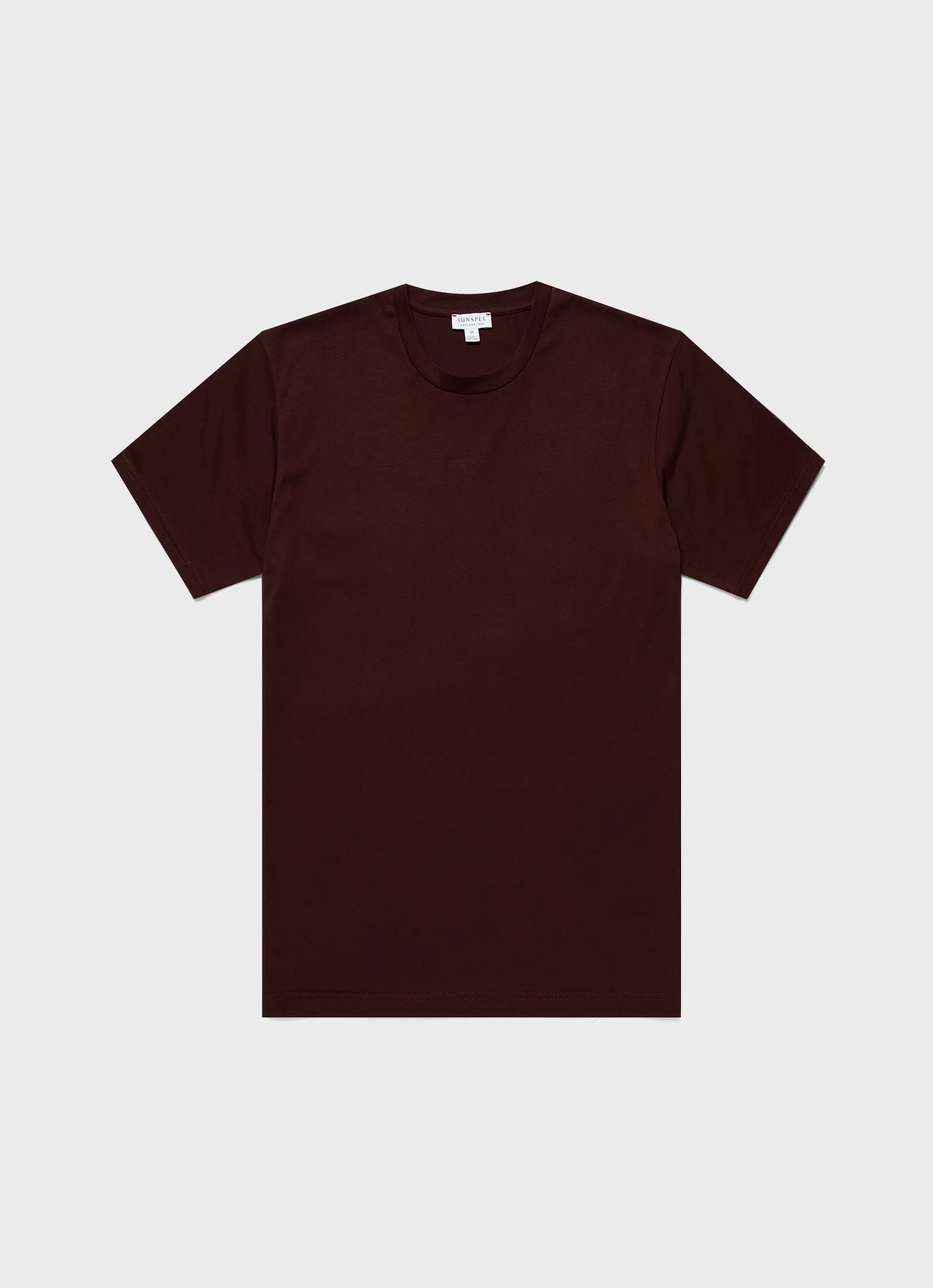 Men's Riviera Midweight T-shirt in Raisin Sunspel
